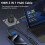 2 in 1 USB C to USB C Cable PD 100W Max Fast Charging Cable for  Series  Data Cable 2