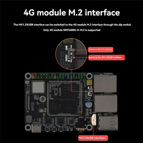 For Luckfox Lyra Pi A RK3506 Linux Board with LTE Cat 4 Module Support MIPI/ Display 512MB DDR3L No WIFI 2