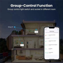 WiFi Tuya 15A Wall Socket USB TYPE-C Plug Outlet Power for Alexa for Home Life Black EU Plug
