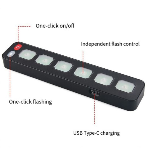 Wireless 6 Gang  Panel Remote Control Multifunction Offroad Light  Panel Waterproof for 12V Truck SUV ATV 1