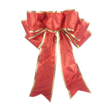 Christmas Tree Ornaments Multicolor Shiny Glitter Pink Bow