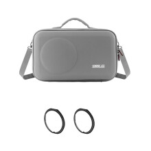 STARTRC for OSMO 360 Camera Carrying Case Portable PU Storage Protective Bag with Panoramic Camera Lens Protector