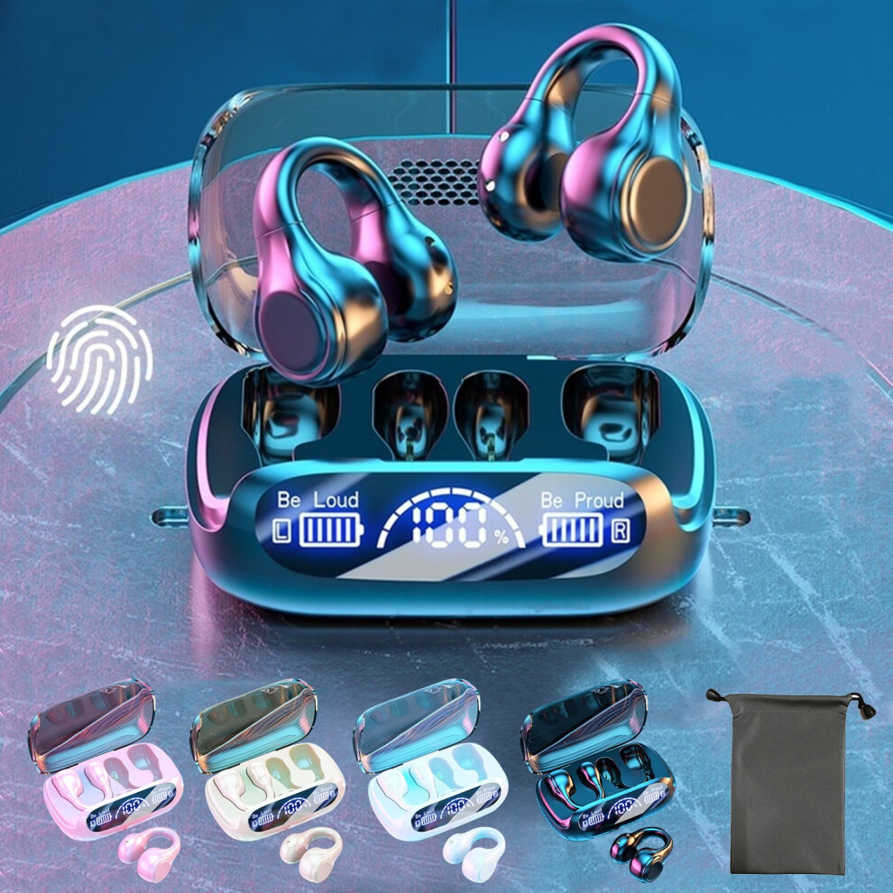 Wireless Ear Clip Earbuds Bluetooth 5.3 Ipx7 Waterproof 9066521246434