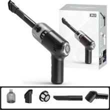 Aspirateur portatif Giyblacko, aspiration de 3000 Pa, aspire les liquides et les poussières, rechargeable et portable pour voiture, autonomie de 20