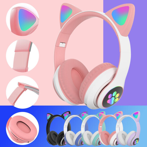 Ασύρματα ακουστικά Bluetooth Hoarboeg, ακουστικά παιχνιδιών με στερεοφωνικό ήχο Over Ear με 1