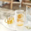Wasserkrug mit Deckel, 2 l, mattiert, klar 5