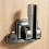 Drill-Free Large Rotating Shower  Holder, Wide-Angle Adjustable Bracket,ABS 7