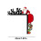 ensemble de décorations de cadre de porte en bois pour Noël 2