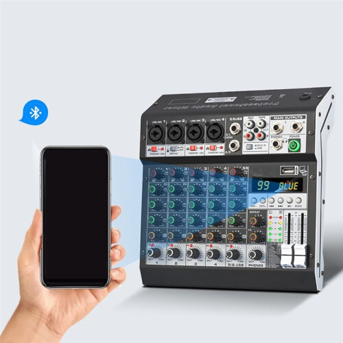 NA4 99 DSP Effects Audio Mixer Multi-Channel Recording PC 48V Phantom Power 1