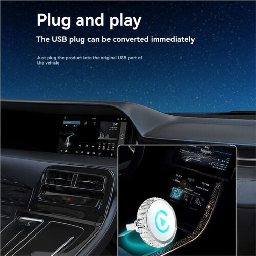 2IN1 Wireless CarPlay Android Auto BT+WIFI USB Dongle Adapter   AI Box Converts Wired to Wireless Plug  A 2