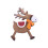 Wooden Deer Christmas Tree Ornament Set 1