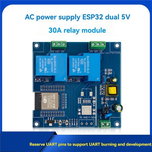 ESP32 2-Channel 30A Relay Module with Case  WiFi Development Board AC220V Support Secondary Development 2