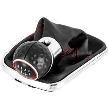 Gear Shift Knob Lever Shifter Gaiter Boot 5/6 Speed for Bora MK4 Car Interior Accessories Upgrade 5
