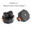 Magnetic Quick Release Adapter Base Mount Bracket for  13 12 11 10 9/ Action 5 Pro/4/3 1/4 Magnetic Base 2