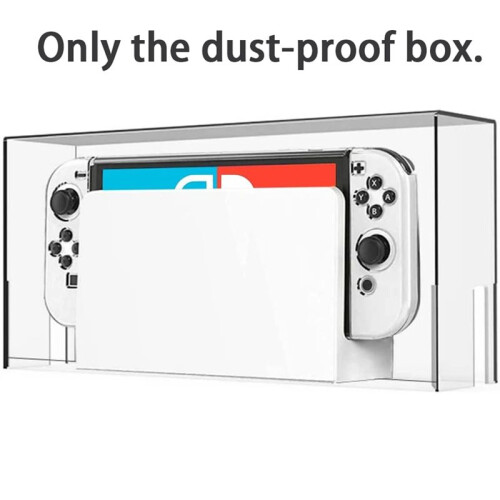 Clear Dust Display Box Cover for /OLED Dock (Only Cover), Waterproof and Dustproof Clear Protective Case 2