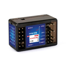 Ppm 2-Kanaals 4,8-6V  Gyro-Ontvanger Lichtregeling voor P6Fp/P10F/P10Fg-Zender Rc-Auto, Vrachtwagen, Tankboot