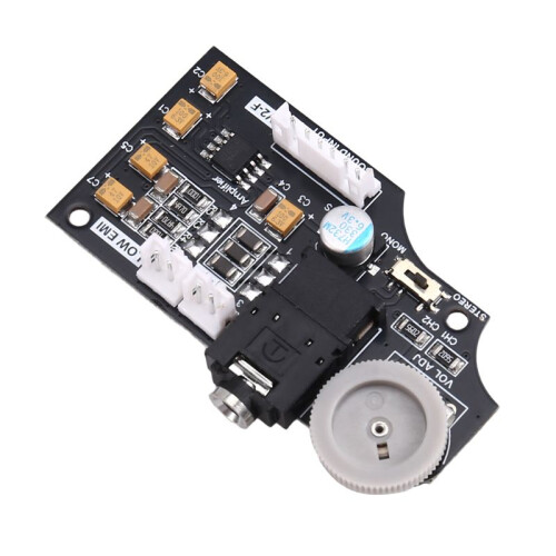 Dual Channel Volume Audio Board for  Game Gear Using ELNA Audio Capacitors, Max Double Volume Grey