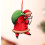 Christmas tree ornaments black hanging charms 6 pcs 4