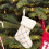 Gold Glitter Christmas Socks 9 Inch 8