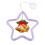 Christmas window pendant with LED lights and suction cup 3