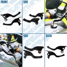 Motorcykelbroms- och Kopplingshandtag 3 Fingrar Korta Handtag för Softail Breakout Fat Boy Low Rider FXBB 18-24 A
