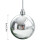 Christmas Tree Ornaments Silver Plastic Balls 6pcs 3