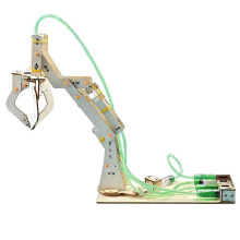 Model Technologiczny Koparki Hydraulicznej DIY dla Studentów, Zabawka do Eksperymentów Naukowych, Mały Zestaw Zabawek Naukowych