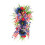 Patriotic Wreath Red Blue White 17.72 Inch 2