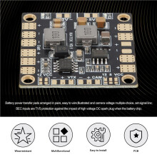 FüR Matek  Power Hub Power Distribution Board PDB mit BEC 5V 12V für FPV QAV250 ZMR250 Multicopter Quadcopter