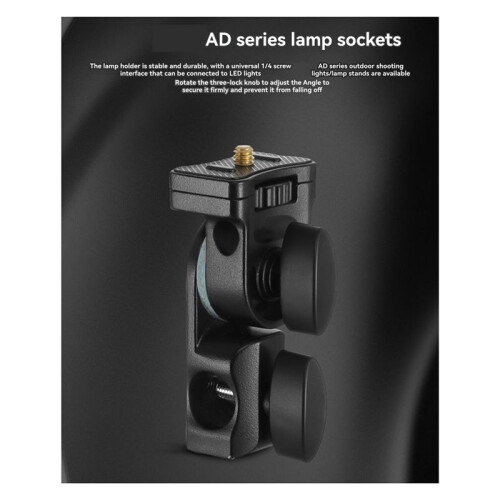Camera Light Stand Adapter Mount Bracket with 1/4inch Screw for AD100Pro AD200 AD200PRO AD300PRO