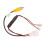 6Pcs 4 Pin Car Reverse Camera Retention Wiring Harness Cable Plug Adapter Connector Fit for 6