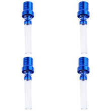 4X Tweerichtingsbrandstofgastankdop Ontluchtingsslang voor Motorfiets 50Cc SSR Dirt Quad ATV Quad Motocross Universeel - Blauw