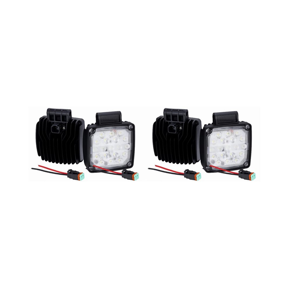 4Pcs 19 Led Excavator Work 57W 6500K Flood For Loader Tractor Forklift With Ip65 Rating Light 4712848731102