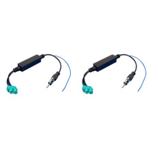 2X Double Fakra Car Radio Antenna Adapter Fakra Plug Vehicle Aerial Stereos FM Navigation Connector Cable