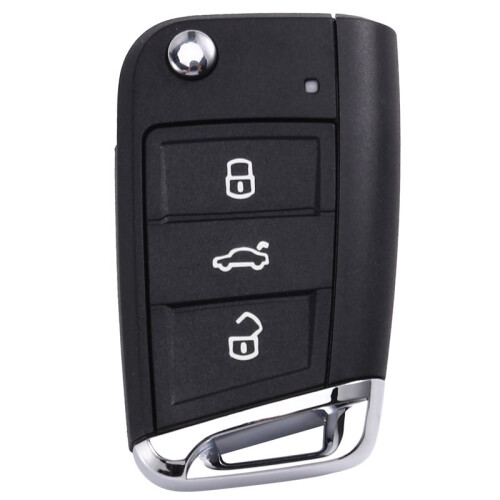 2X Car 3 Buttons Key Shell Folding Remote Control Key Shell for  MBQ   Narrow Key Blade Housing Cover 2