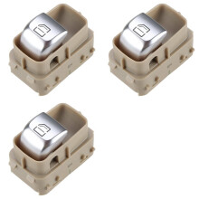 3X Auto Rechter Passagiersdeur Raamschakelaar voor - W205 S205 X253 C253 Clase C AMG 2059051513 (Beige)