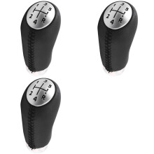3X 5 Gang Schalt Knauf Leder Steuer Knüppel für Laguna Megane 2 Clio 3 2003-2009 Scenic2 Kangoo Auto Zubehör