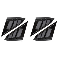 4x Achterzijruit Lamellen voor Sedan 2016-2021 Accessoires Air Vent Scoop Cover - Glanzend Zwart