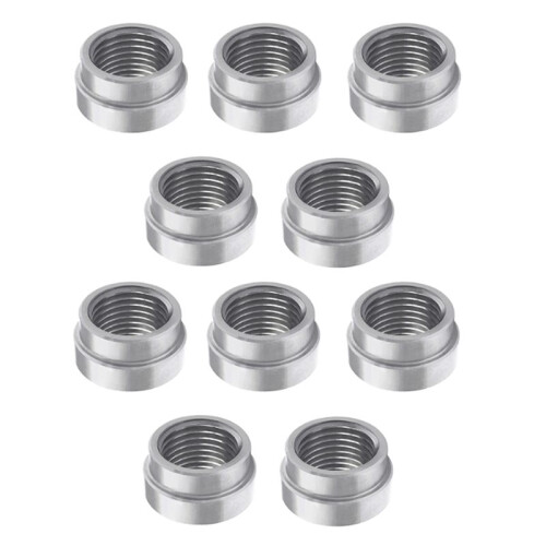 20 Pcs M18x1.5 O2 Oxygen Sensor Weld  Bung Plug Stepped Nut Cap Kit for Lambda Sensor Oxygen Sensor 1