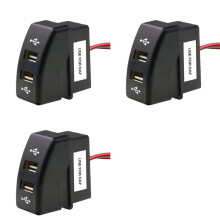 3X Car Dual USB Charger 5V 2.1A Car USB Power Socket Car Accessories for DAF Truck DAF 95 XF XF 106 105 95 CF