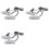 6X Rear Back License Plate Light with Trunk  Button for Cruze  Number Plate 1