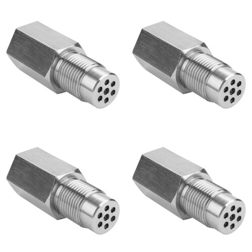 4st M18x1.5 Zuurstofsensoradapter Roestvrij Staal O2-Sensor-Expander O2-Sensor-Verlengconnector Auto-Accessoires