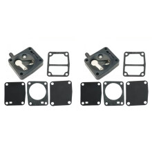 2X Fuel Pump Repair Kit for Outboard 2-Stroke 9.9HP 15HP 20HP 25HP 6L2/ 6L3 Series Replace 682-24412-01