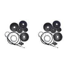 2X 6398200442 Right Side Electric Sliding Door Drive Locking System Guide Rail Repair Set for Vito Viano W639