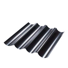 French Bread Baking Mould Bakeware Waves Mold Cake Oven Pastry Tray Dishes Cooking Accessories Black