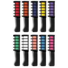 10 Color New Hair Chalk Comb Temporary Bright Hair Color Dye for Kids,Washable Hair Chalk Girls New Year Birthday DIY