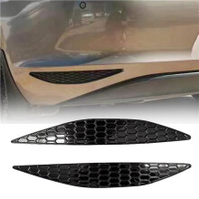 2Pair Rear Bar Honeycomb Reflector Cover Trim Styling for 7 MK7 2014-2018 Tail Fog Light Strips Sticker