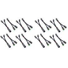 16PCS Y Type Leads Deutsch DT DTP 2 Pin Socket Adapter for LED Pod Work Light Retrofit Connectors Wiring Harness