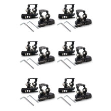 Universal LED Light Bar Mounting Brackets, Adjustable Hood Pillar Mounts, Led Work Light Mount Bracket Clamp Holder 12PC