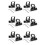 Universal LED Light Bar Mounting Brackets, Adjustable Hood Pillar Mounts, Led Work Light Mount Bracket Clamp Holder 12PC 1
